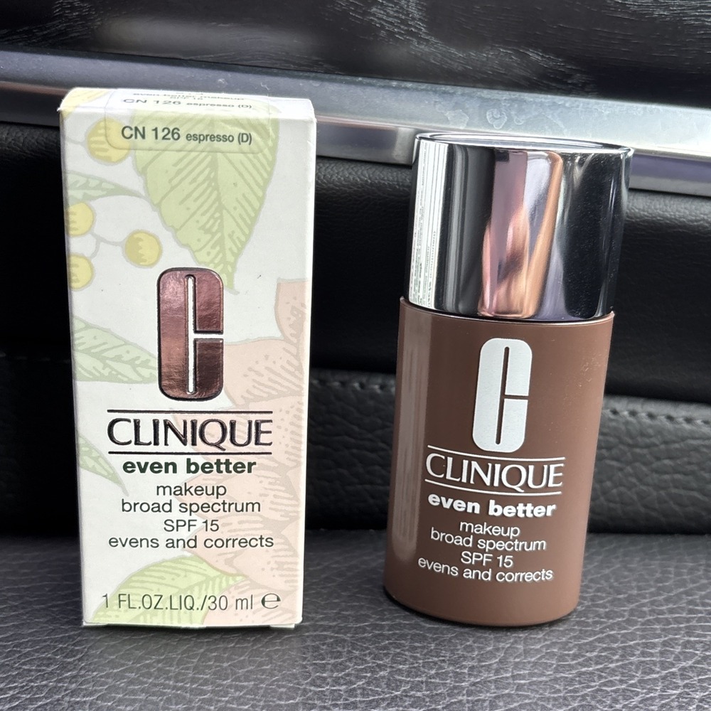 Clinique Even Better Makeup Broad Spectrum SPF 15 - WN 126 Espresso D 1 OZ NEW